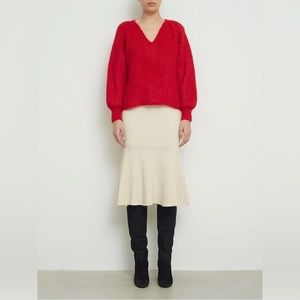 Eleven Six Red Knit Sweater